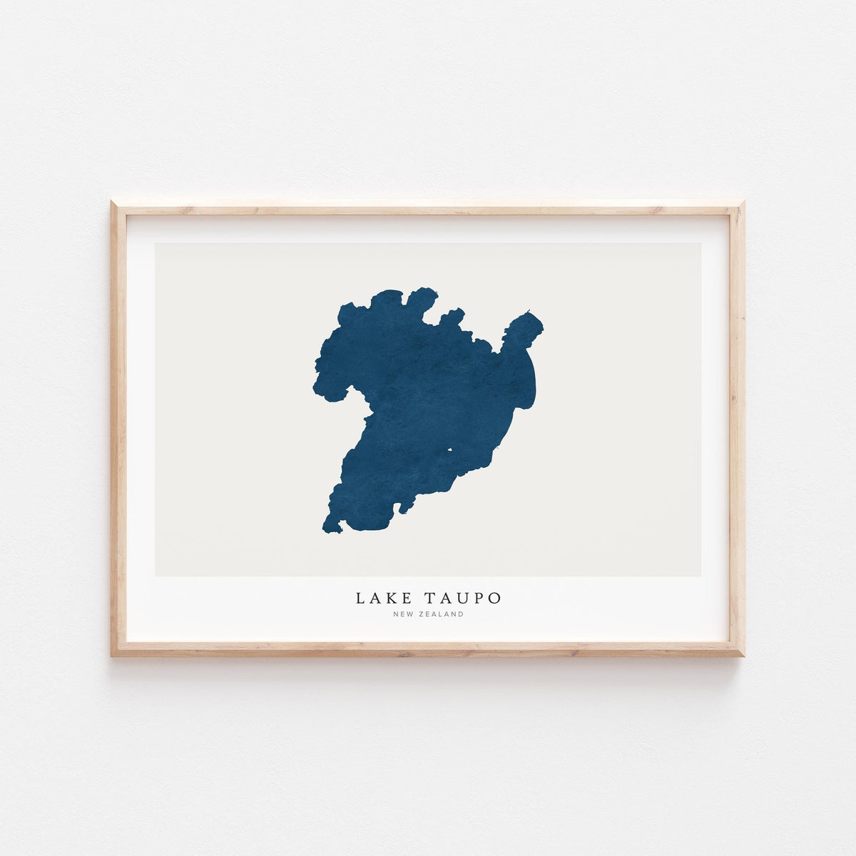 lake taupo new zealand map poster – minimalist lake wall art - image 2