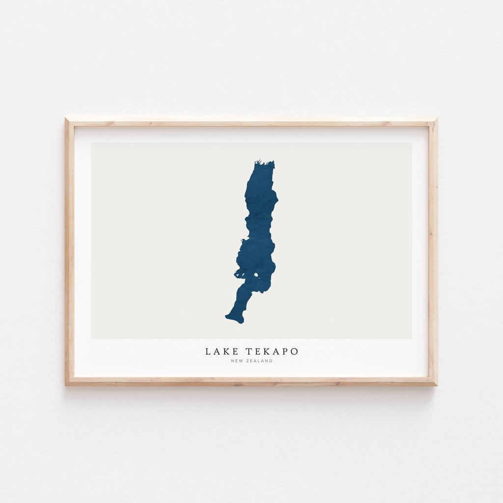 lake tekapo new zealand map poster – minimalist lake wall art - image 2