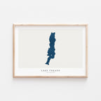 lake tekapo new zealand map poster – minimalist lake wall art - image 2