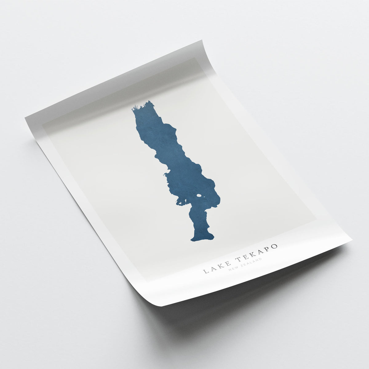 lake tekapo new zealand map poster – minimalist lake wall art - image 6