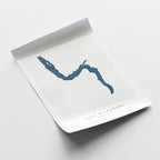 lake wakatipu new zealand map poster – minimalist lake wall art - image 6
