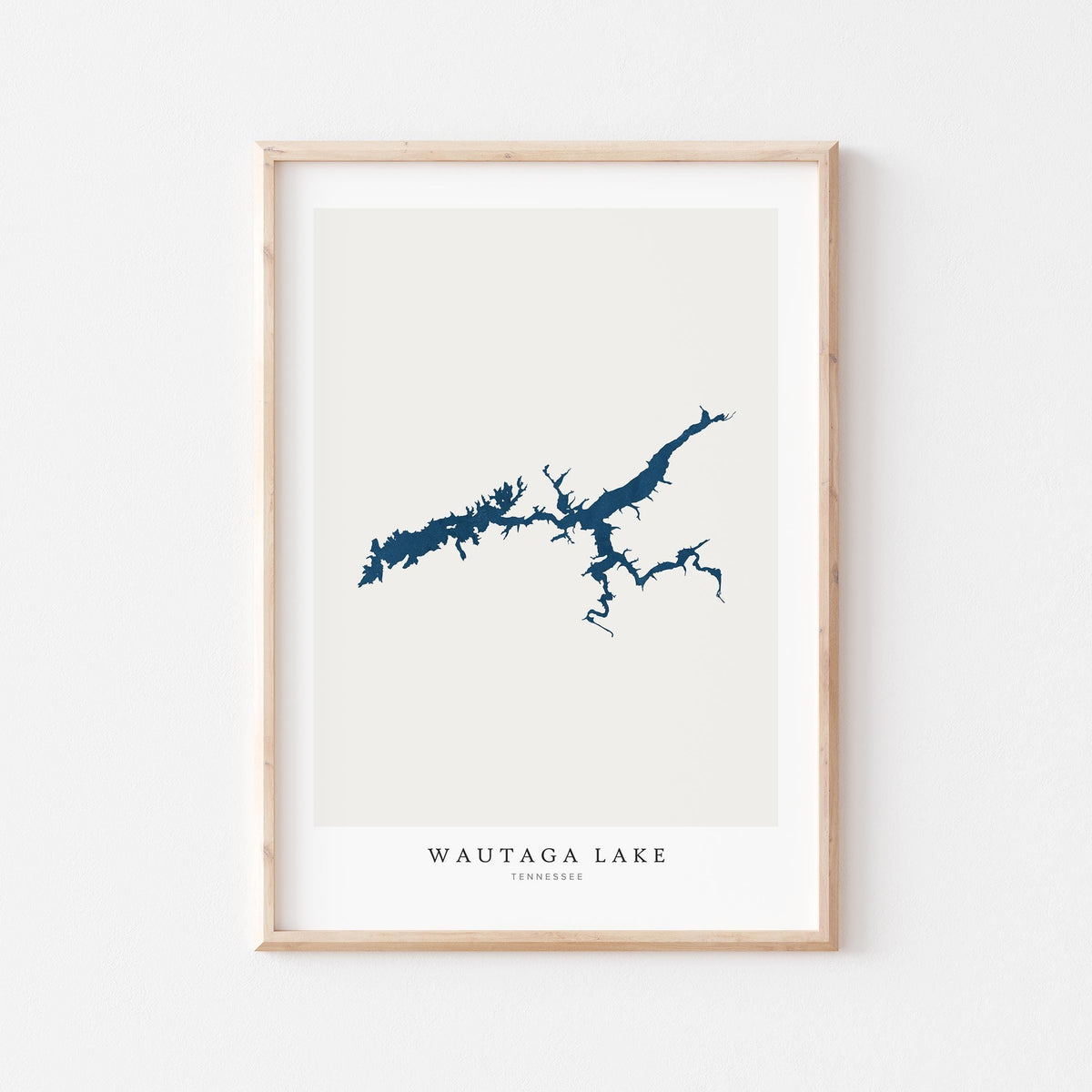 watauga lake tennessee map poster – minimalist lake wall art - image 2