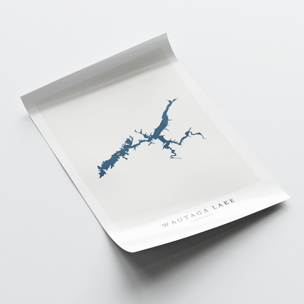 watauga lake tennessee map poster – minimalist lake wall art - image 6