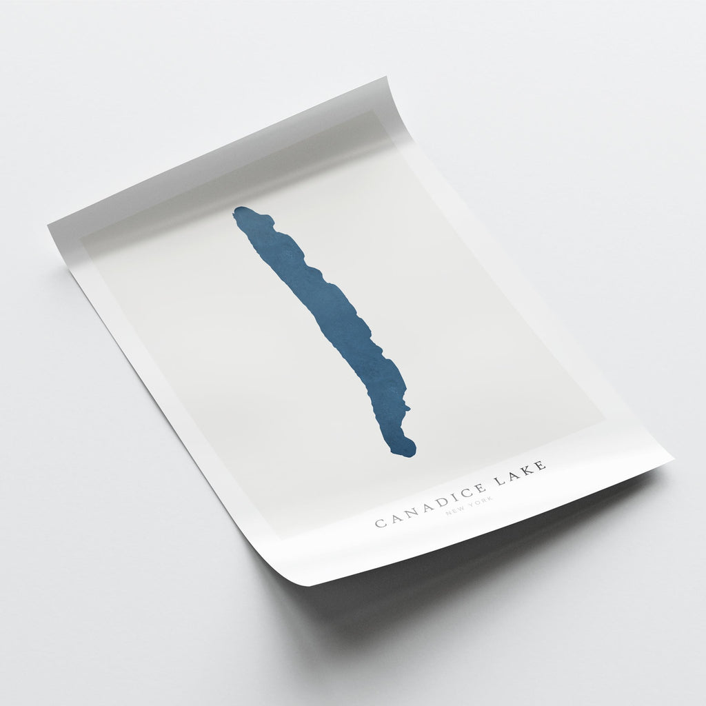 canadice lake new york map poster – minimalist lake wall art - image 6