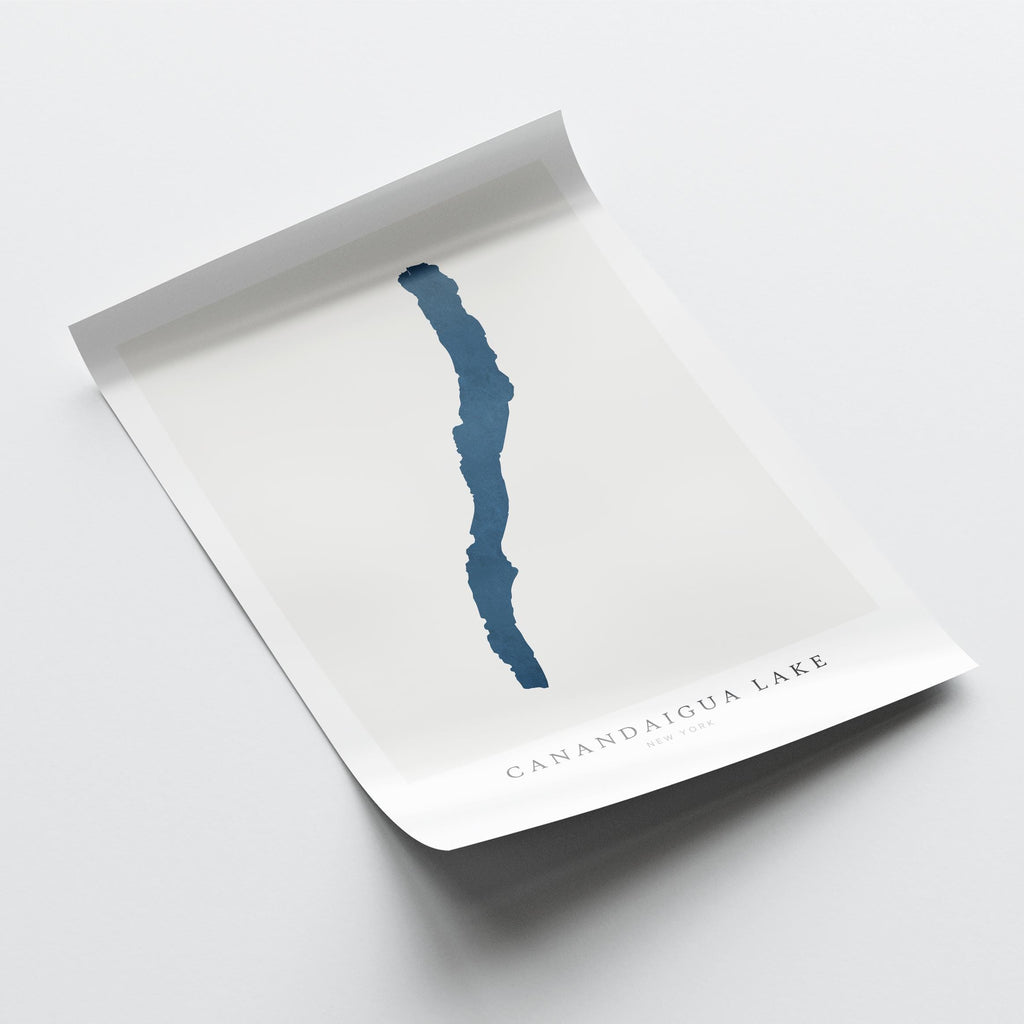 canandaigua lake new york map poster – minimalist lake wall art - image 6