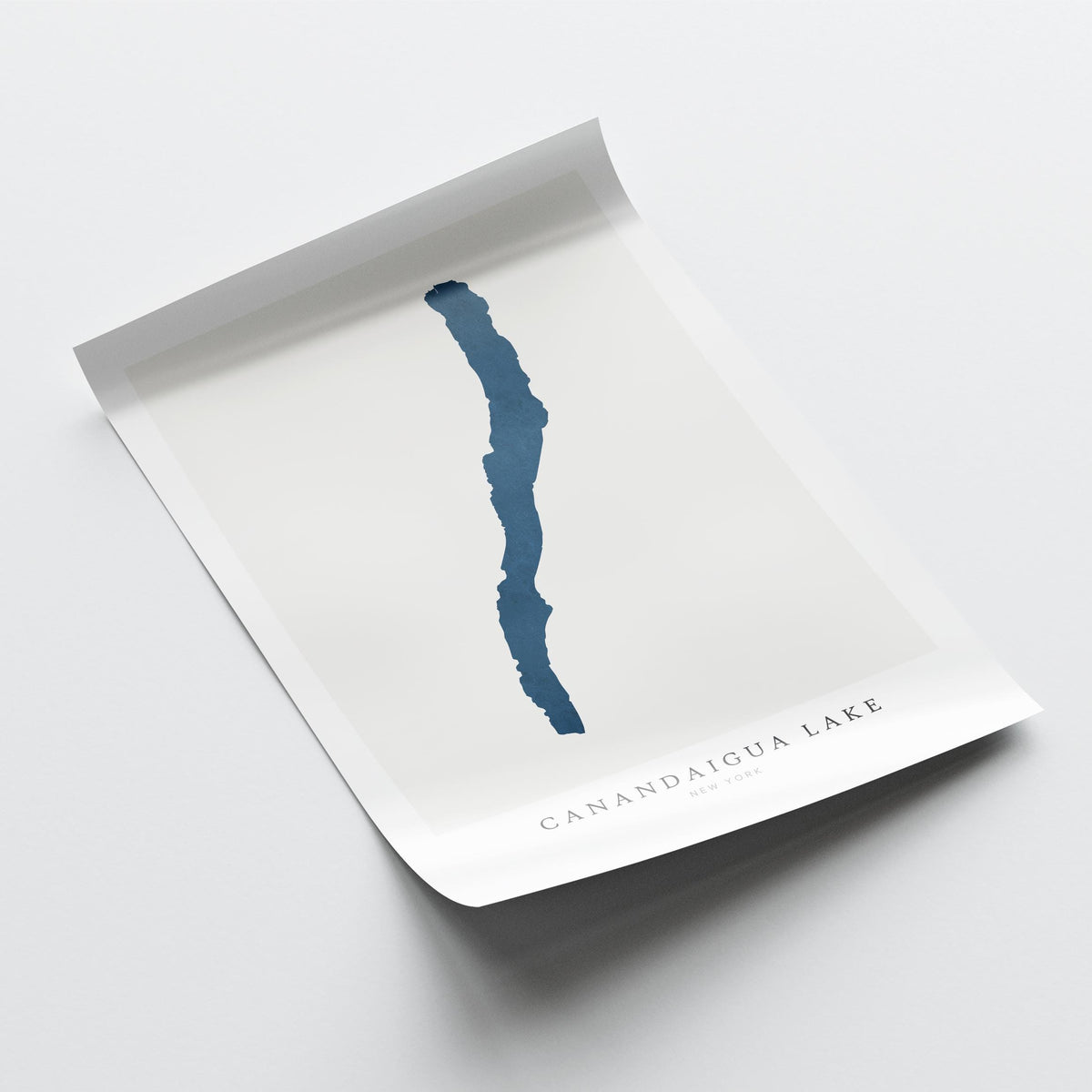 canandaigua lake new york map poster – minimalist lake wall art - image 6