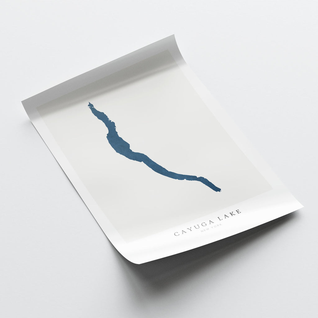 cayuga lake new york map poster – minimalist lake wall art - image 6