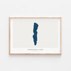 honeoye lake new york map poster – minimalist lake wall art - image 2