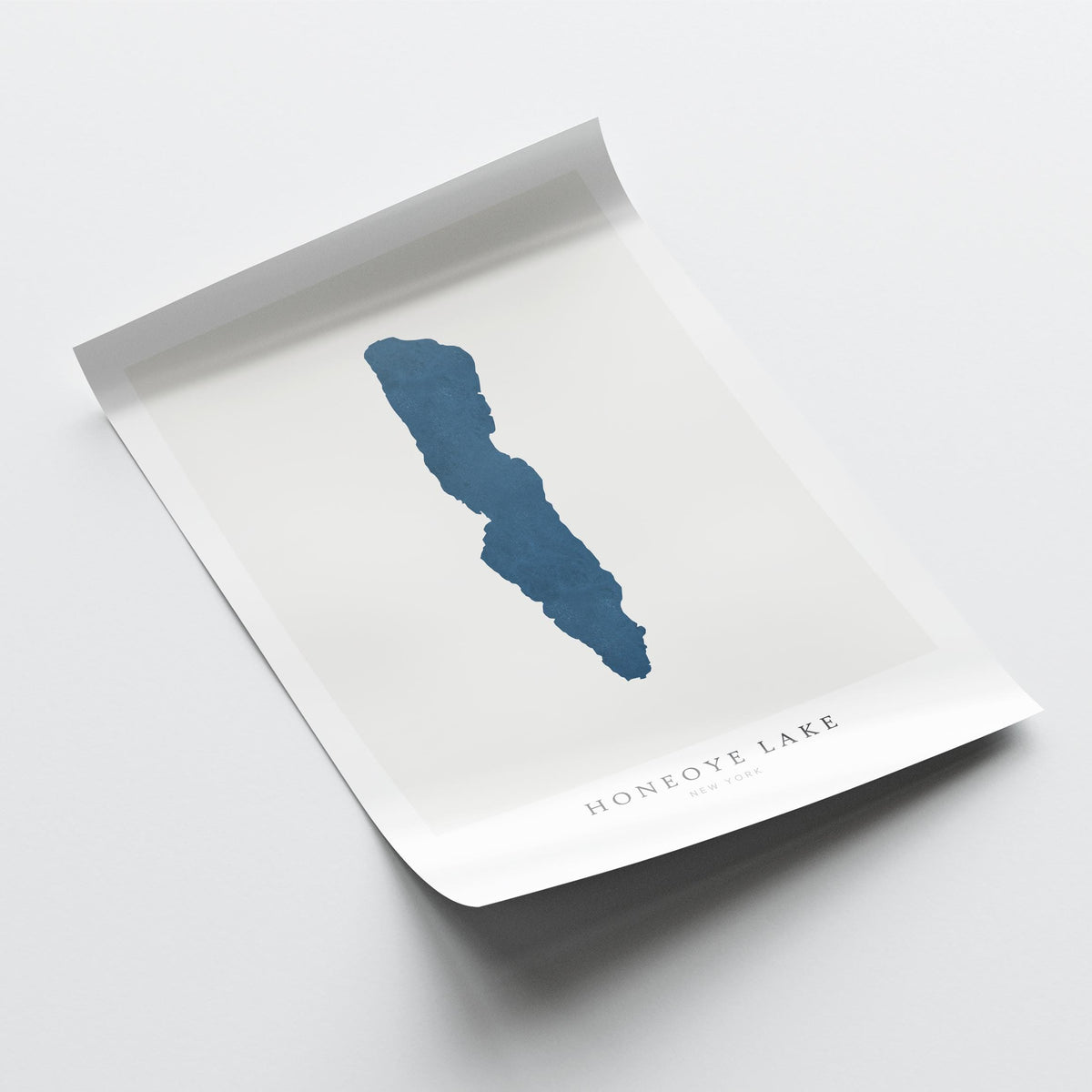 honeoye lake new york map poster – minimalist lake wall art - image 6