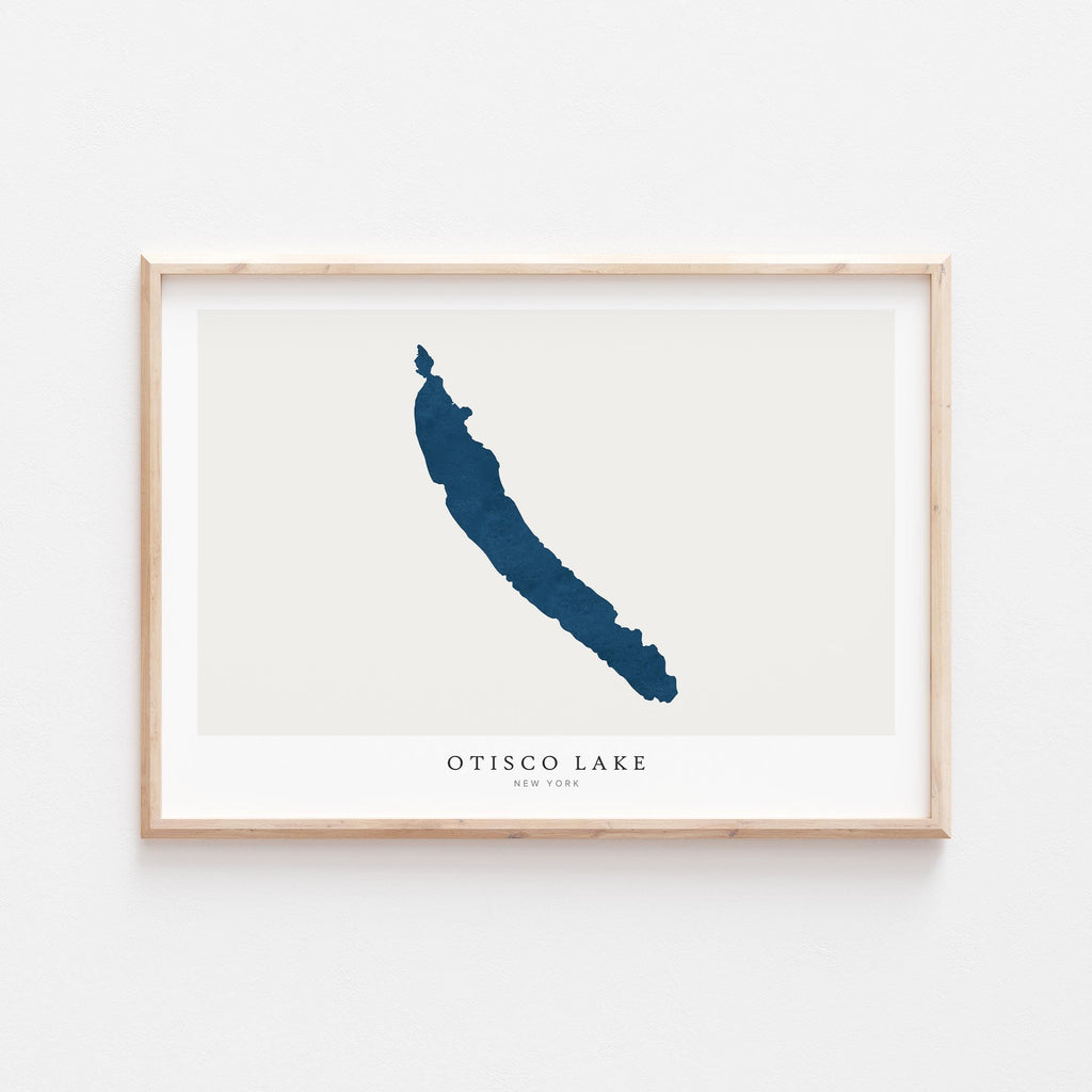 otisco lake new york map poster – minimalist lake wall art - image 2