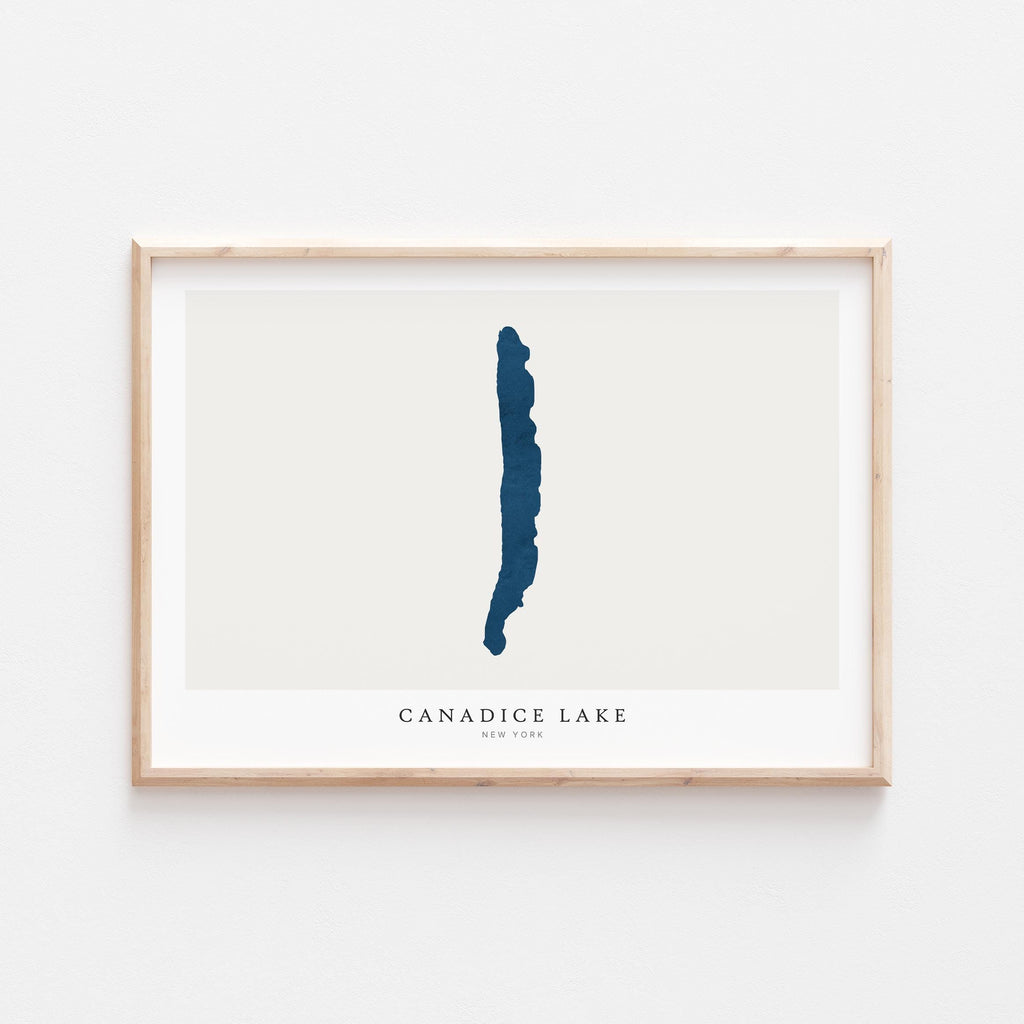 canadice lake new york map poster – minimalist lake wall art - image 2