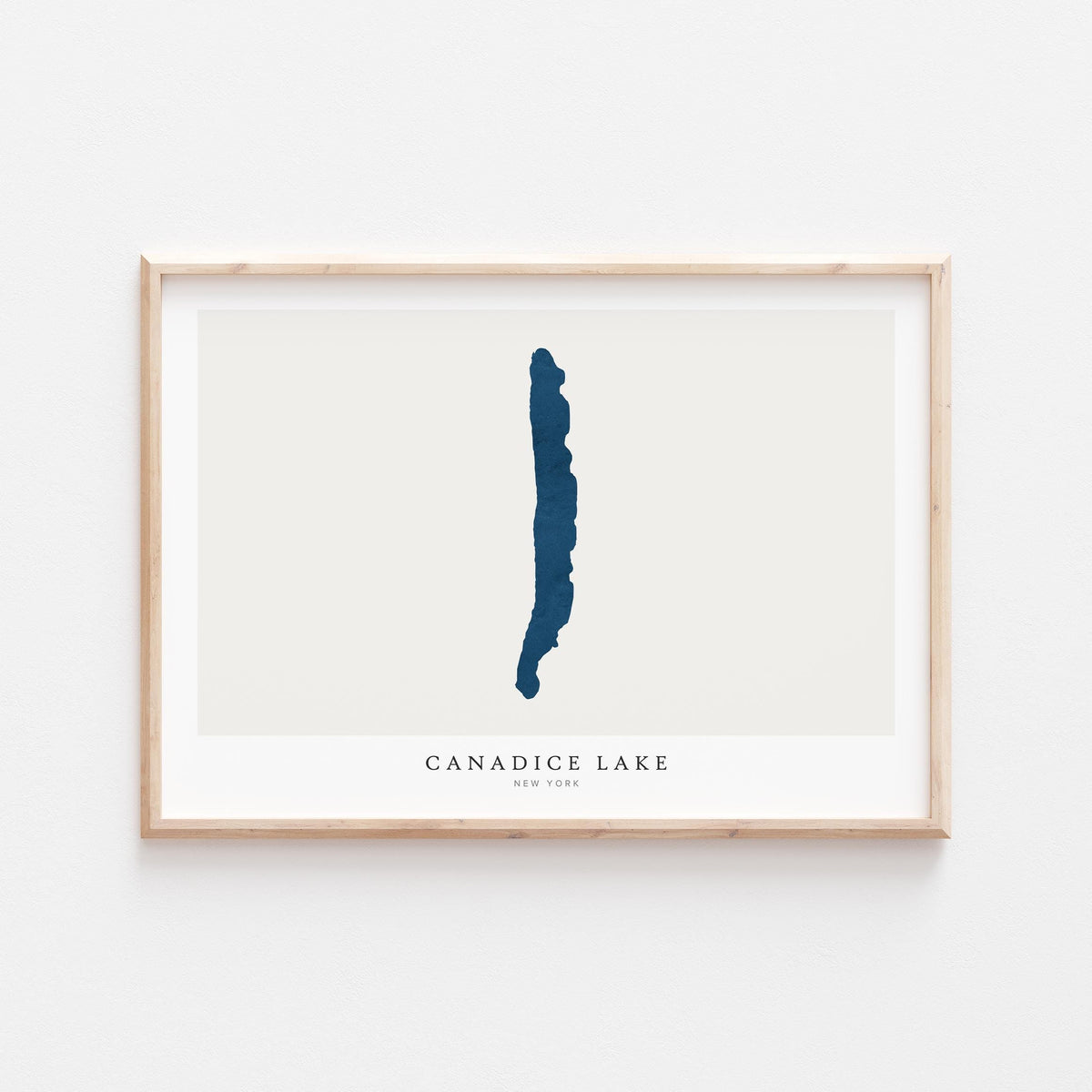 canadice lake new york map poster – minimalist lake wall art - image 2
