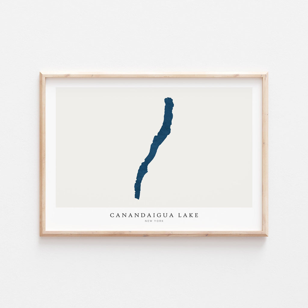 canandaigua lake new york map poster – minimalist lake wall art - image 2