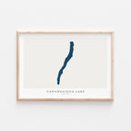 canandaigua lake new york map poster – minimalist lake wall art - image 2