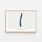 conesus lake new york map poster – minimalist lake wall art - image 2