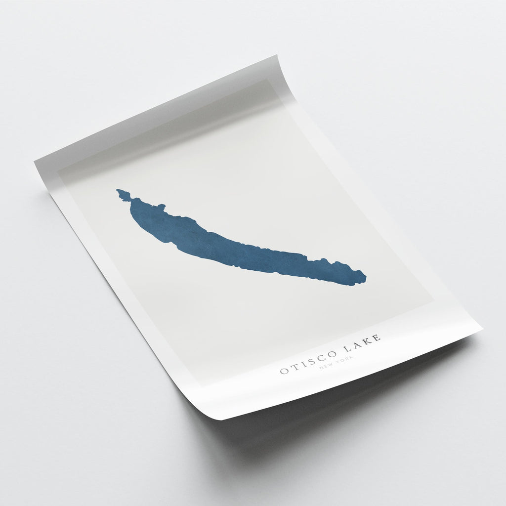 otisco lake new york map poster – minimalist lake wall art - image 6