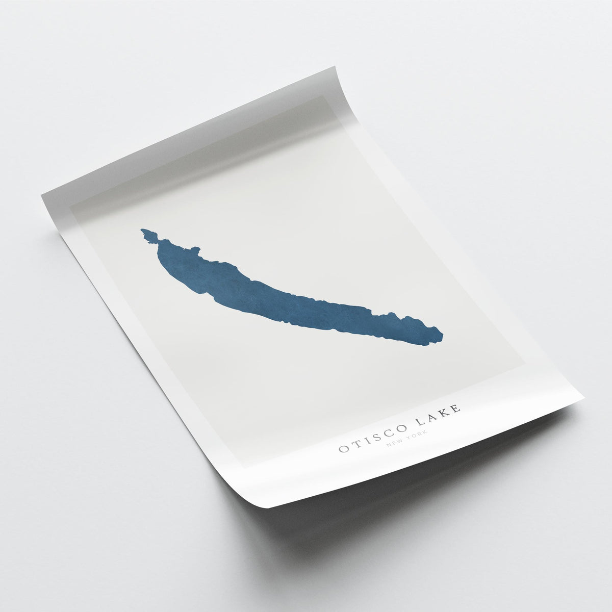 otisco lake new york map poster – minimalist lake wall art - image 6