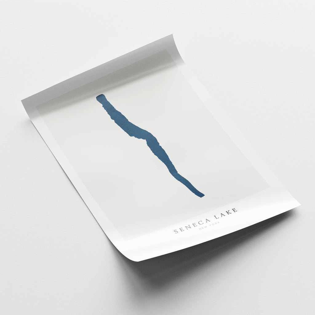 seneca lake new york map poster – minimalist lake wall art - image 6