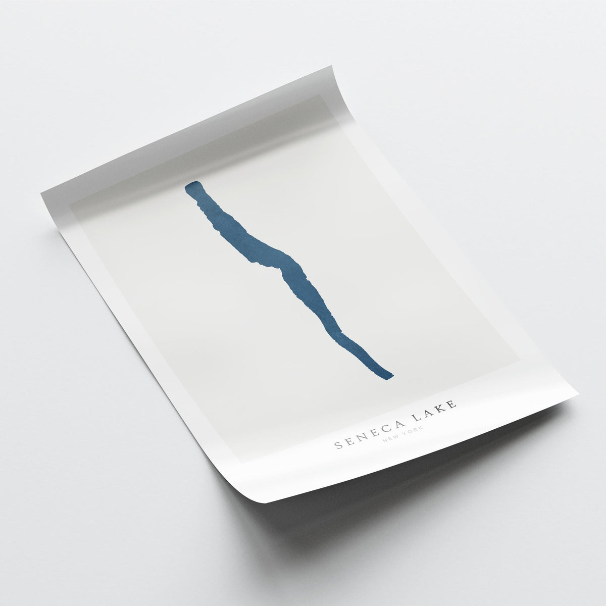 seneca lake new york map poster – minimalist lake wall art - image 6