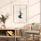 broken bow lake oklahoma map poster – minimalist lake wall art - image 5
