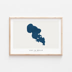 lac la belle wisconsin map poster – minimalist lake wall art - image 2