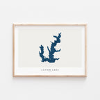 lavon lake texas map poster – minimalist lake wall art - image 2
