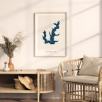 lavon lake texas map poster – minimalist lake wall art - image 5