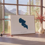 lac la belle wisconsin map poster – minimalist lake wall art - image 4