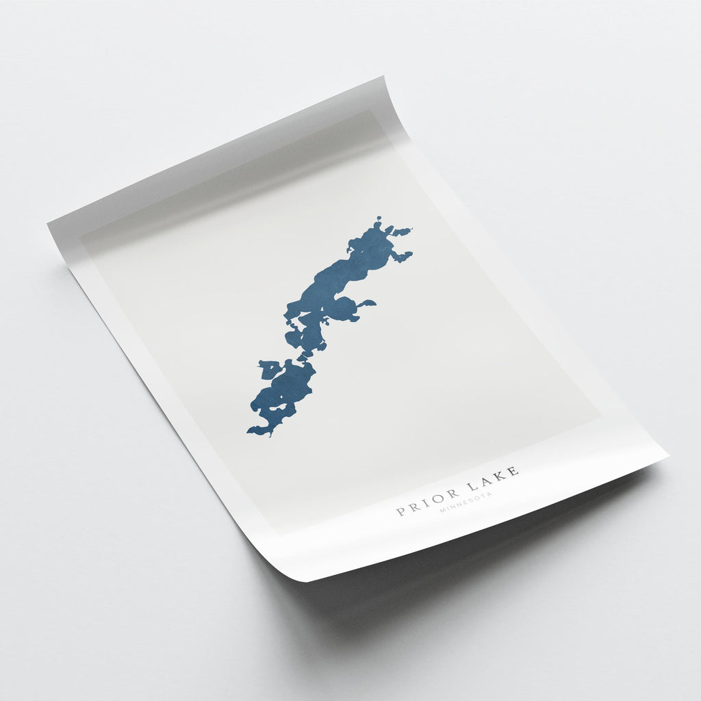 prior lake minnesota map poster – minimalist lake wall art - image 6