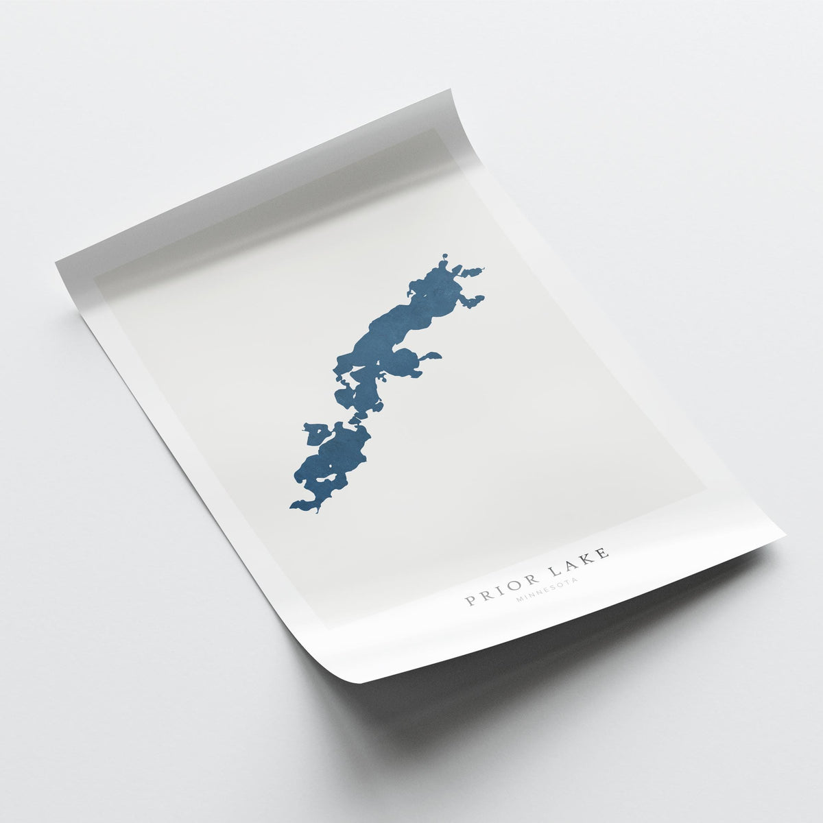 prior lake minnesota map poster – minimalist lake wall art - image 6