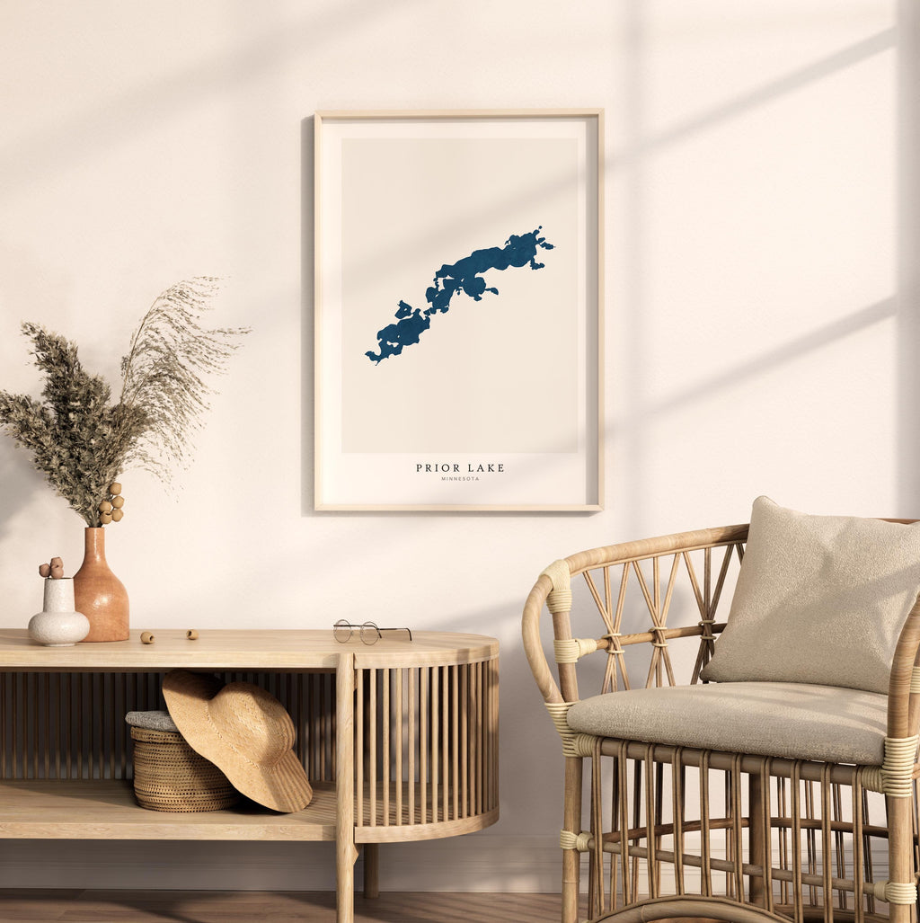 prior lake minnesota map poster – minimalist lake wall art - image 5