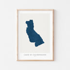 lago di caldonazzo italy map poster – minimalist lake wall art - image 1