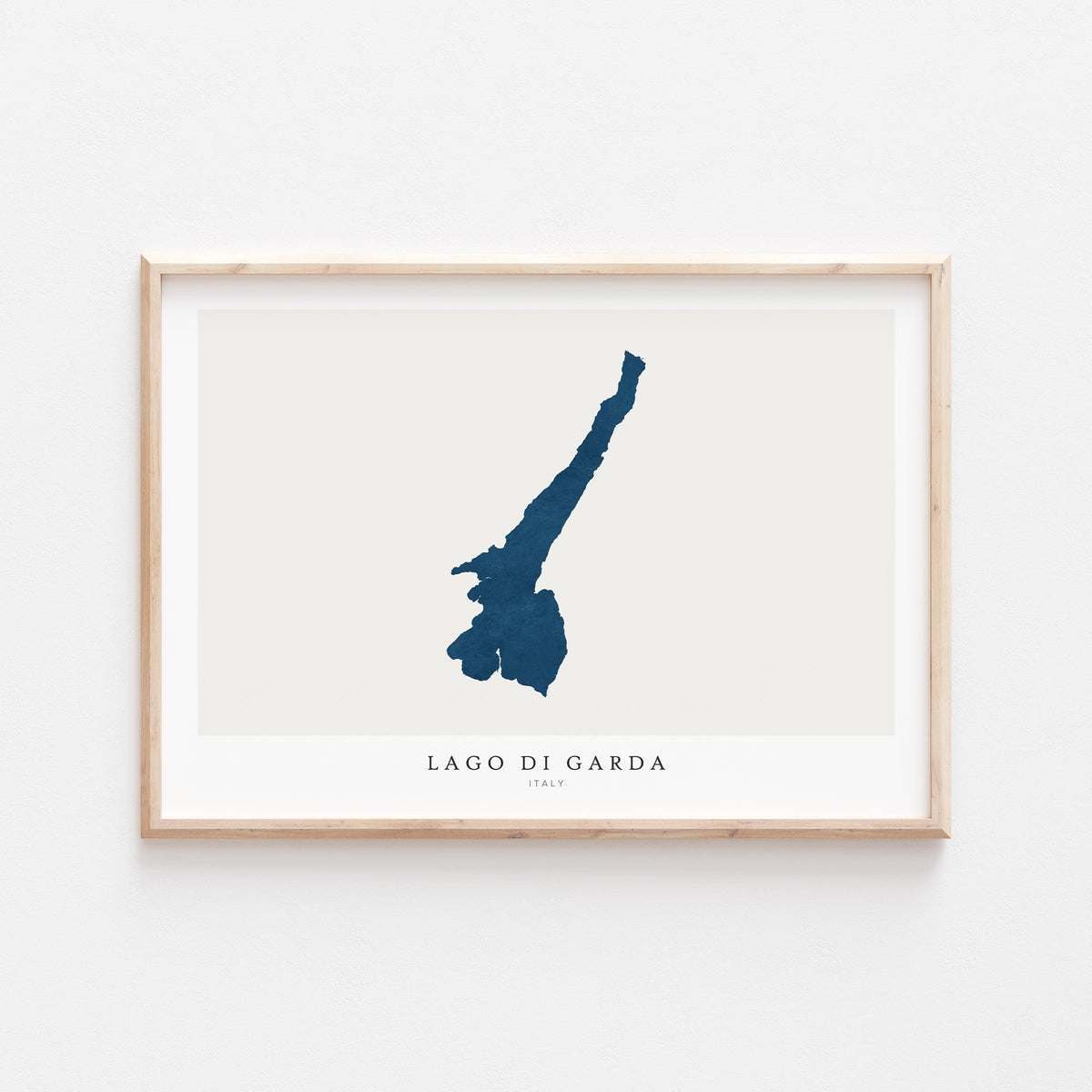lago di garda italy map poster – minimalist lake wall art - image 2