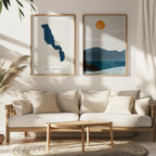 lake annecy france map poster – minimalist lake wall art - image 7
