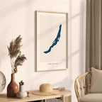 lake baikal russia map poster – minimalist lake wall art - image 3