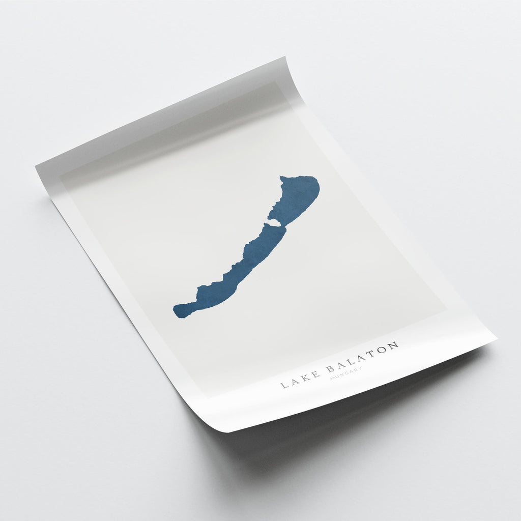 lake balaton hungary map poster – minimalist lake wall art - image 6