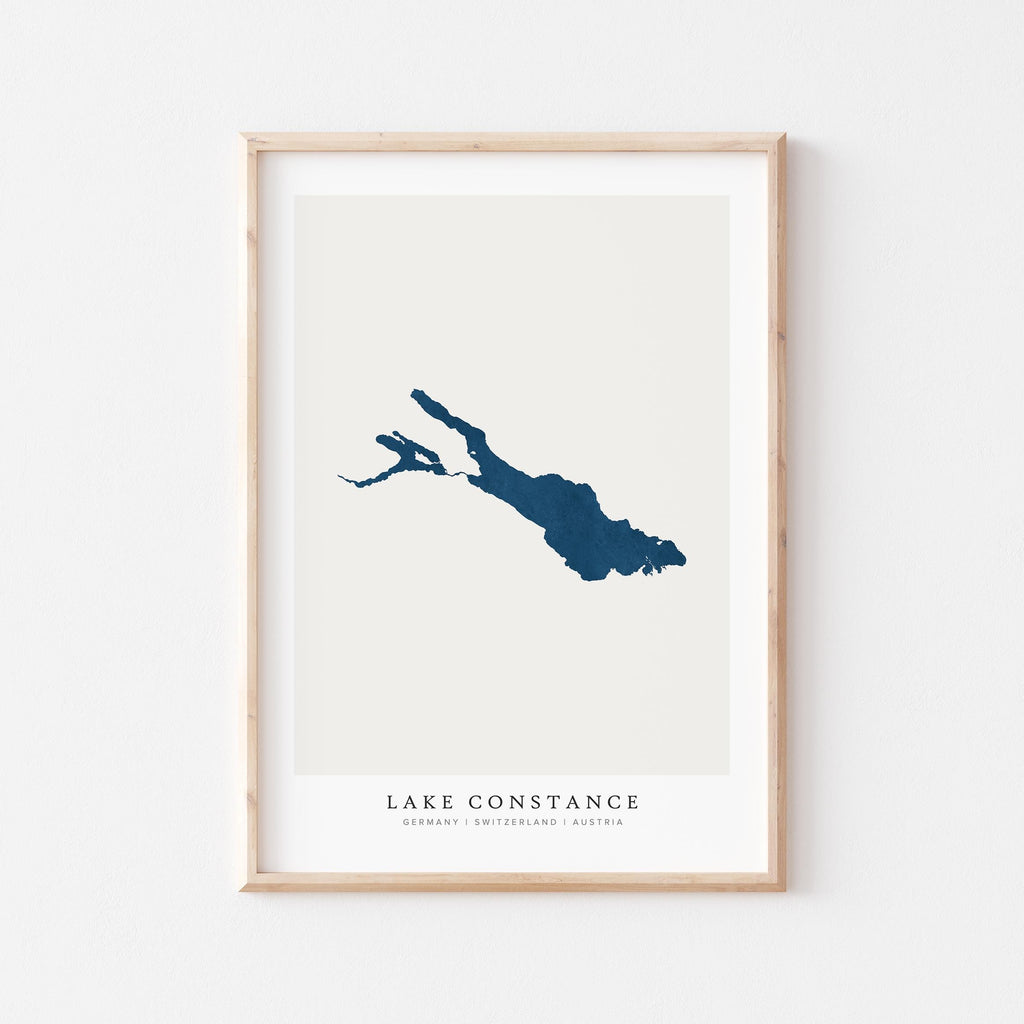 lake constance germany map poster – minimalist lake wall art - image 2