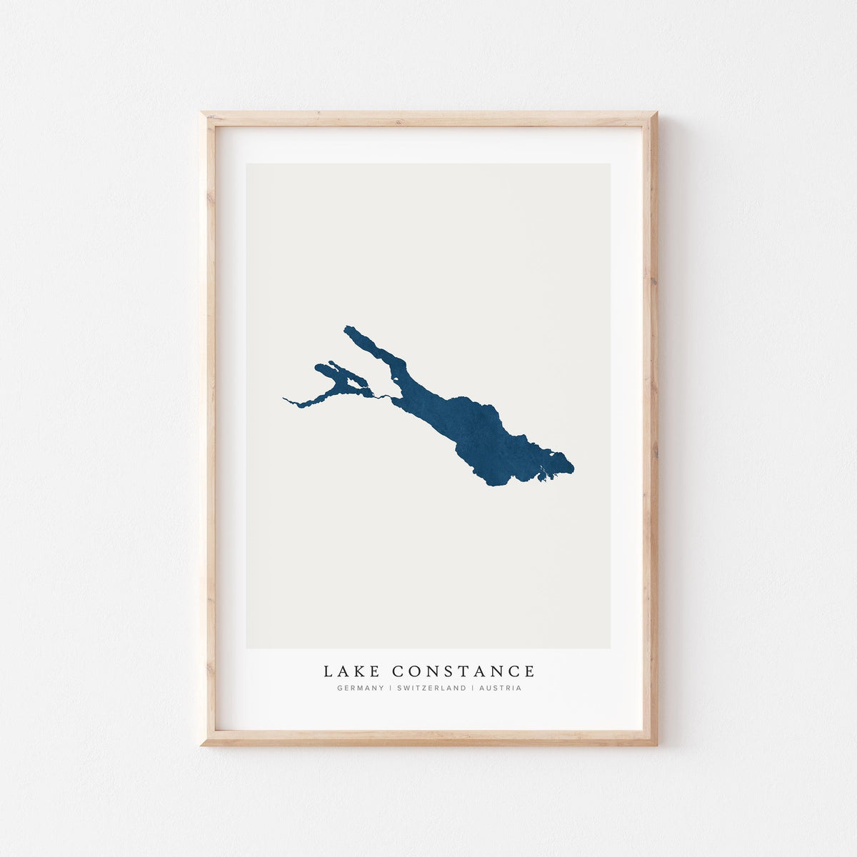 lake constance germany map poster – minimalist lake wall art - image 2