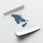 lake eyre map print australia map poster – minimalist lake wall art - image 6