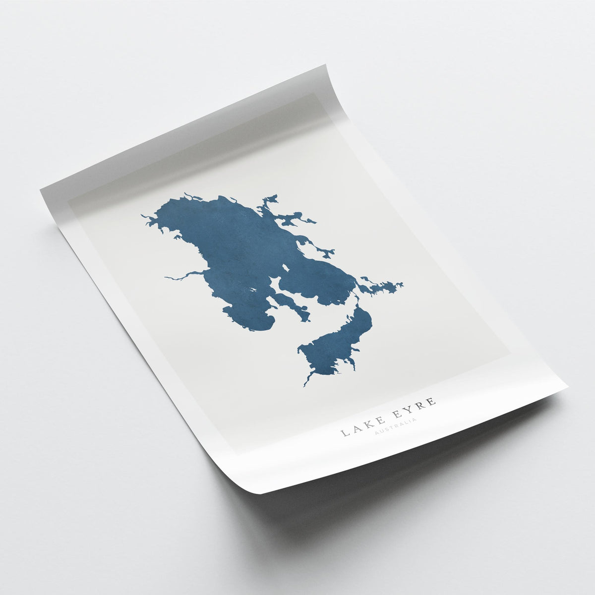 lake eyre map print australia map poster – minimalist lake wall art - image 6