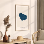 storm lake iowa map print iowa map poster – minimalist lake wall art - image 3