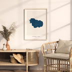 storm lake iowa map print iowa map poster – minimalist lake wall art - image 5