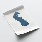 caspian sea russia map poster – minimalist lake wall art - image 6