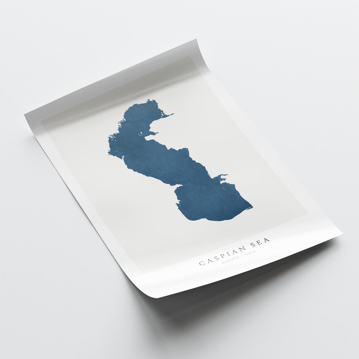 caspian sea russia map poster – minimalist lake wall art - image 6