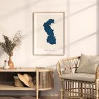 caspian sea russia map poster – minimalist lake wall art - image 5