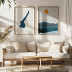 lago di garda italy map poster – minimalist lake wall art - image 7