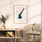 lago di garda italy map poster – minimalist lake wall art - image 5