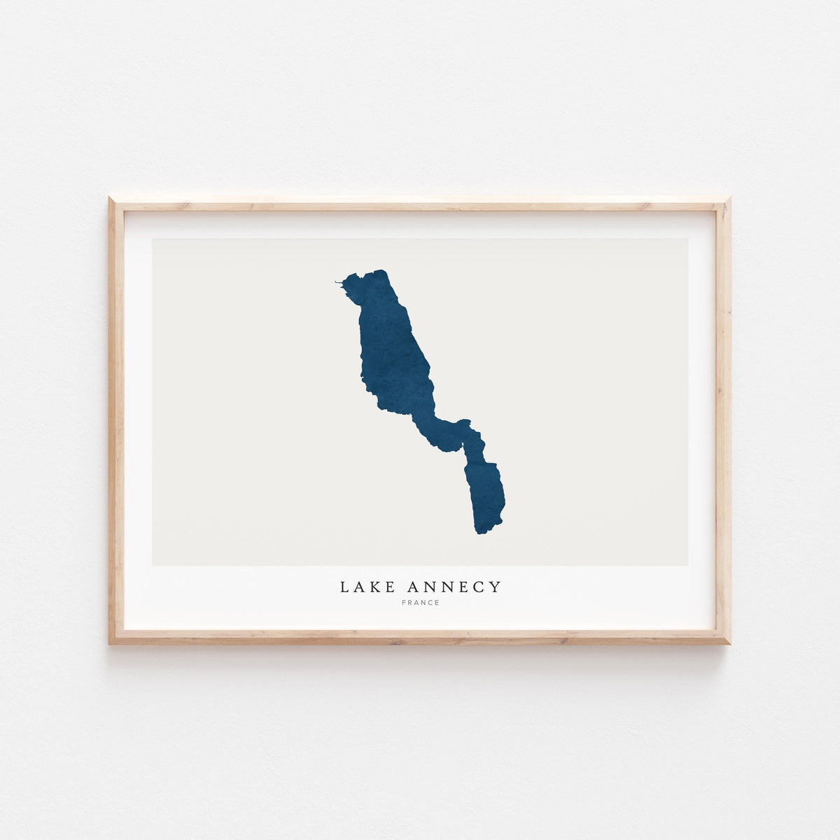 lake annecy france map poster – minimalist lake wall art - image 2