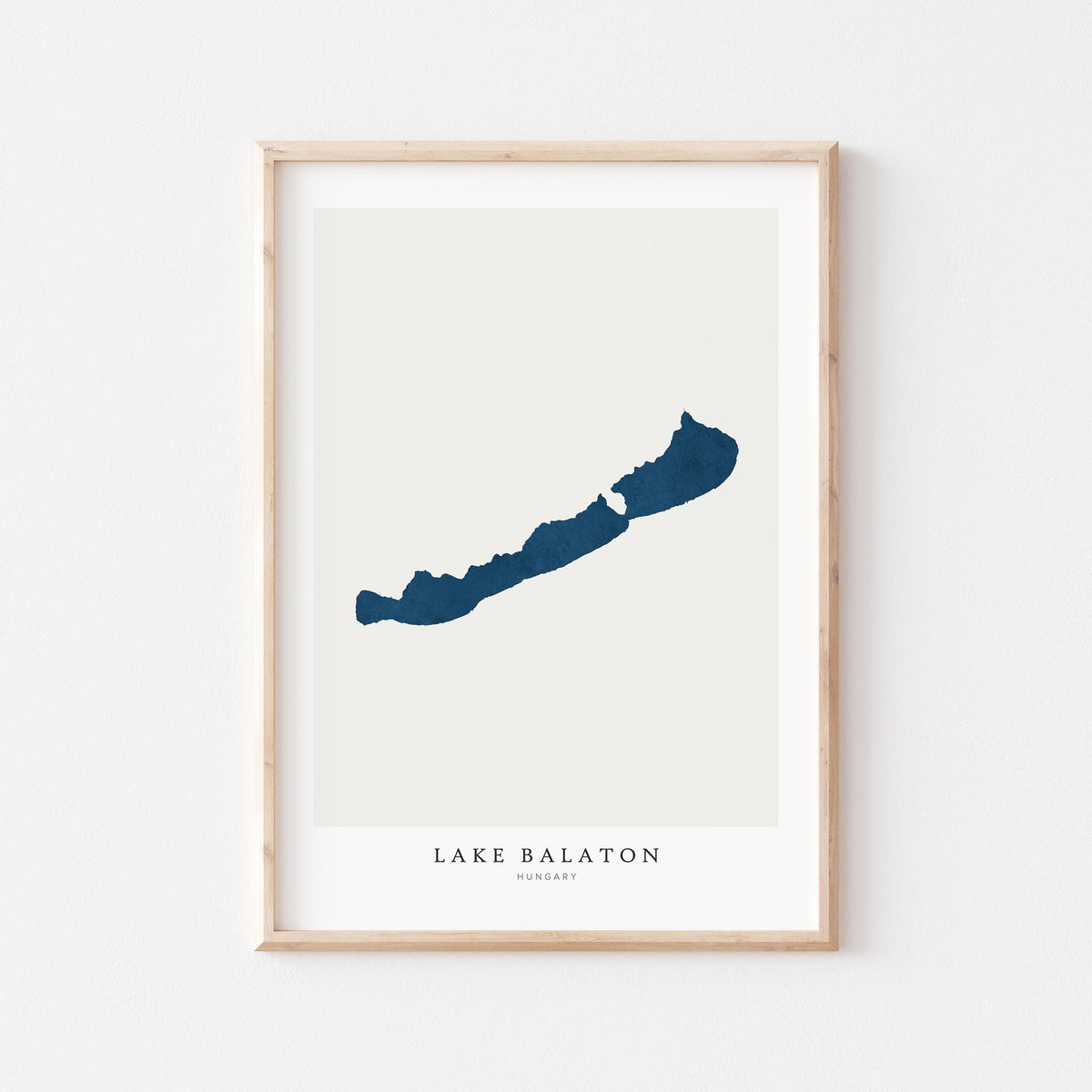 lake balaton hungary map poster – minimalist lake wall art - image 2