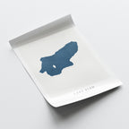 lake bled map art print slovenia map poster – minimalist lake wall art - image 6